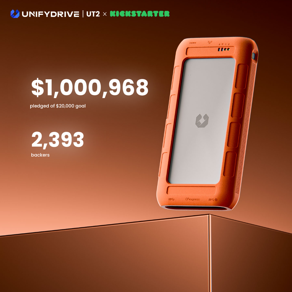 Over $1M Raised: UnifyDrive UT2’s Incredible Kickstarter Journey