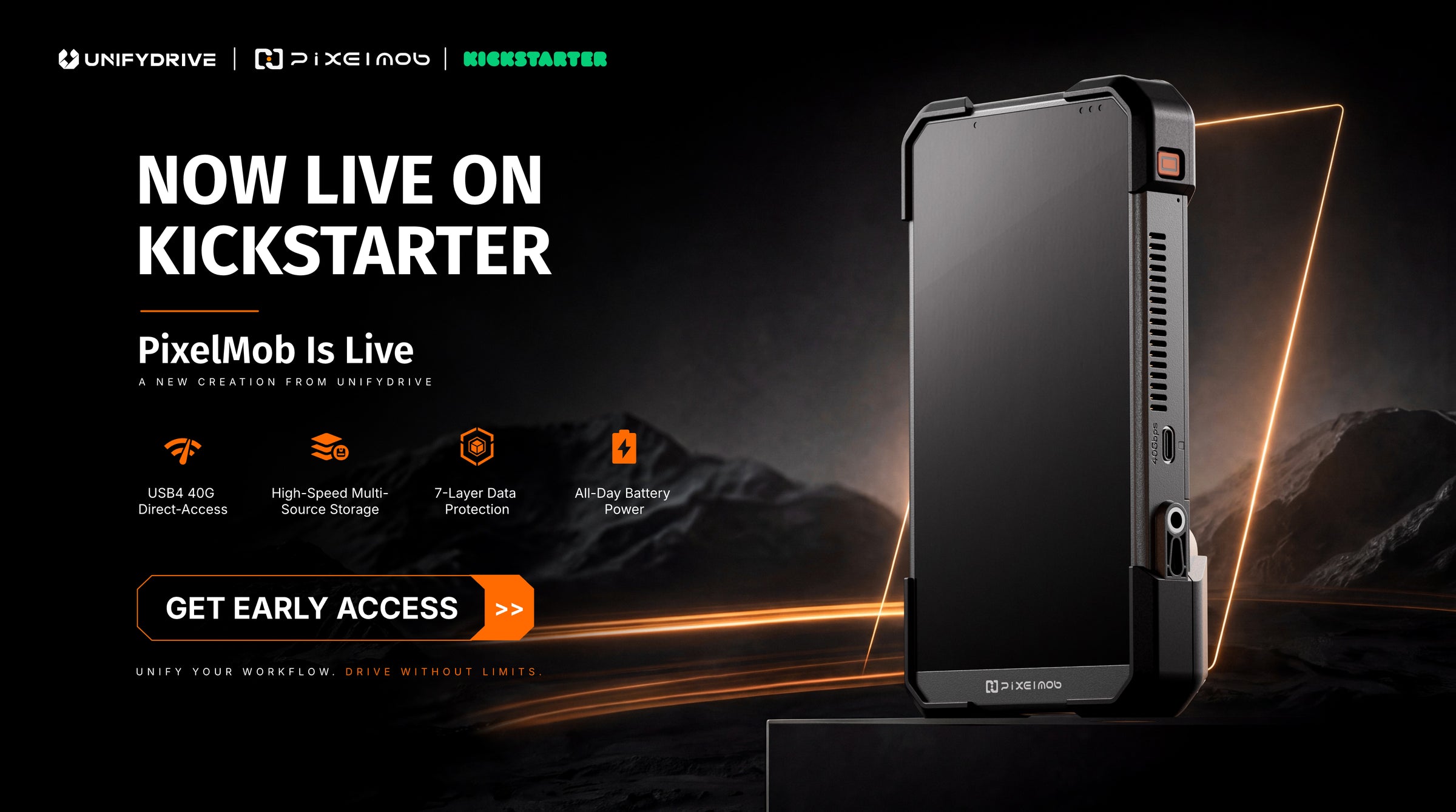 PixelMob portable AI workstation live on Kickstarter